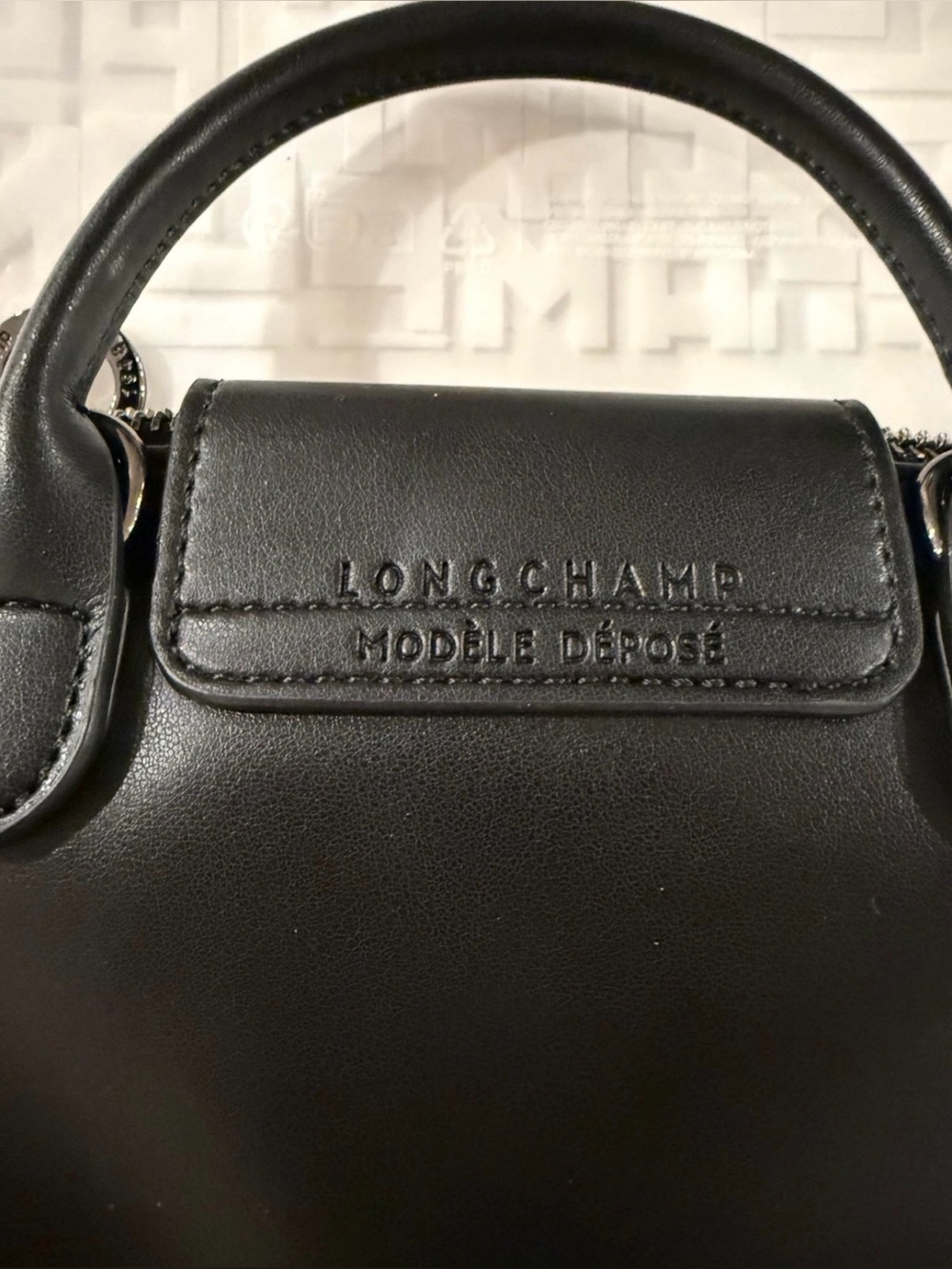 Longchamp Le Pliage XS Black Crossbody Handbag NWT - Picture 3 of 6